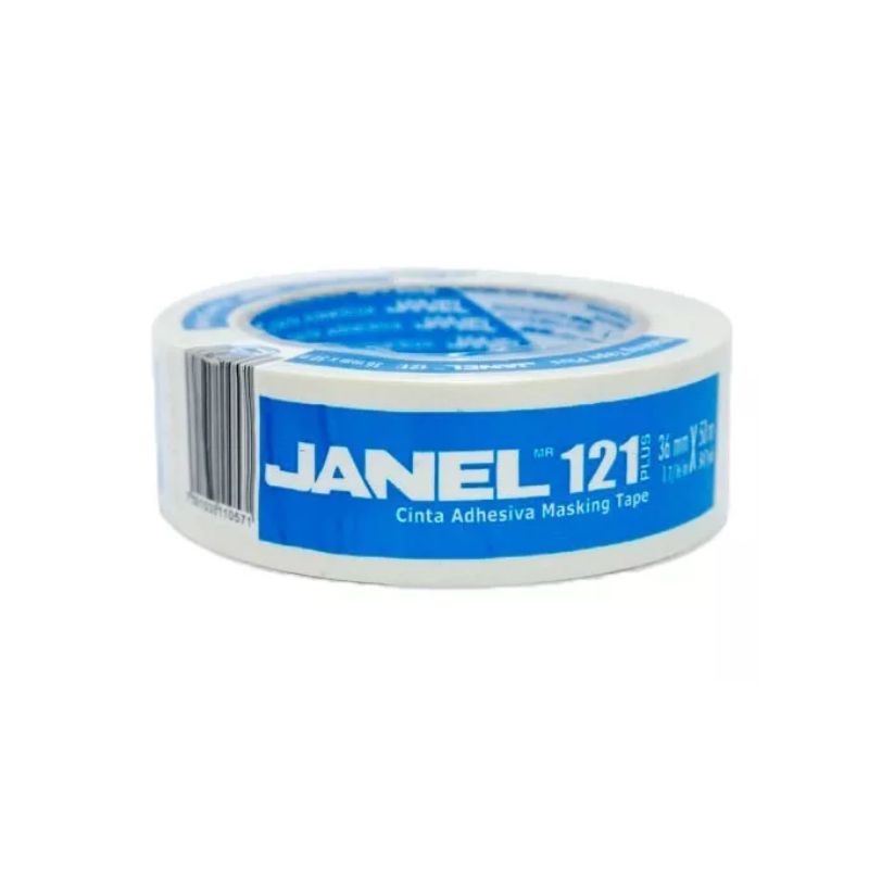 MASKING TAPE JANEL 121 PLUS, DE USO GENERAL, 36MM X 50M    7501035118287
