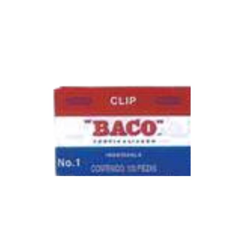 CLIP BACO TROPICALIZADO METALICO NO.2 CON 100 PIEZAS   7501174912012