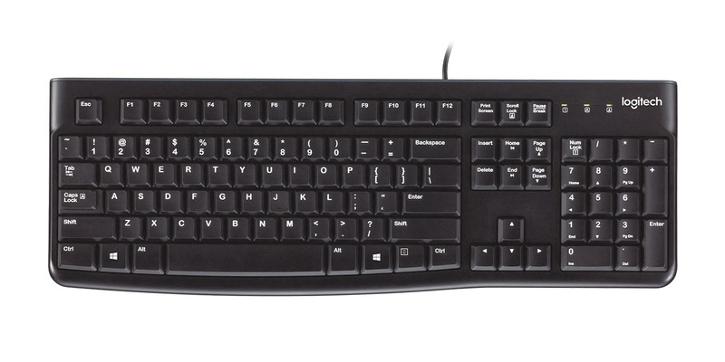 TECLADO LOGITECH MOD K120 CABLE CONECTIVIDAD, USB INTERFAZ, COMPATIBLE CON ORDENADOR (PC), COLOR NEGRO 920-004422