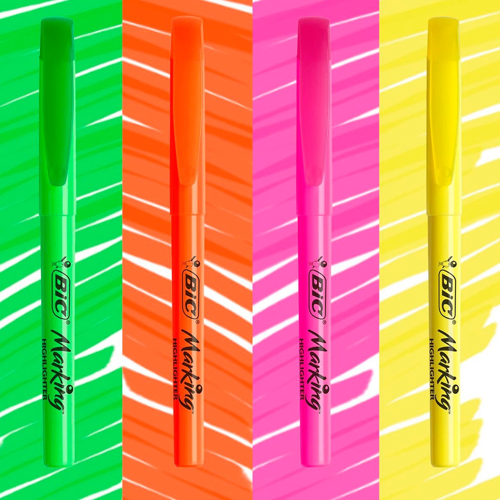 MARCATEXTOS BIC MARKING REFRESH COLORES SURTIDOS C/6 PZAS 933327