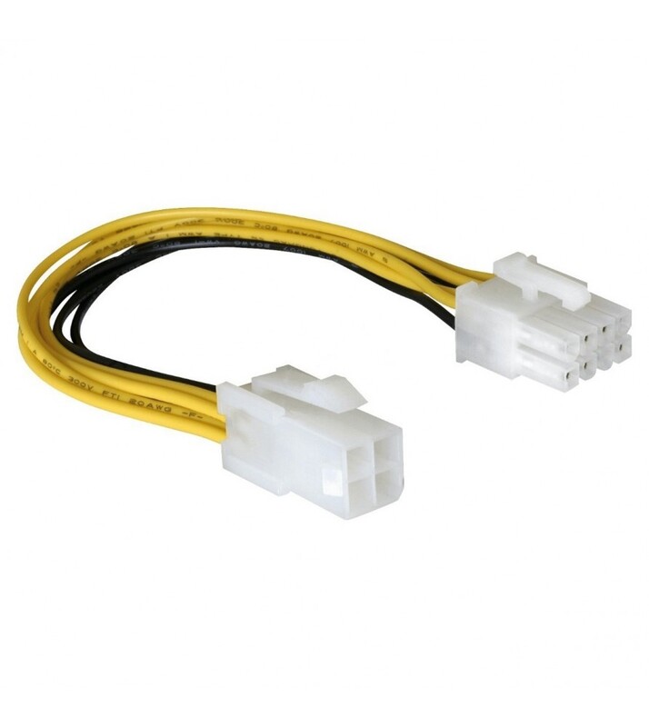 CABLE ADAPTADOR S/M ATX 12V DE 4 PINES A 8 PINES PARA CPU ATX-4PIN-8PIN