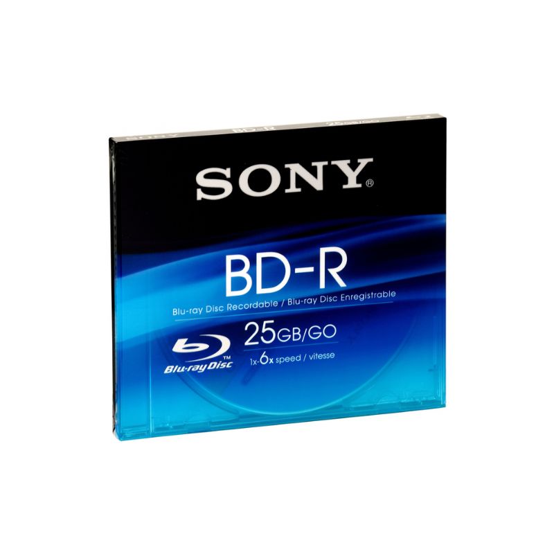 DISCO COMPACTO SONY MOD BNR25R3H BLU-RAY JEWEL CASE, 25GB, 6X, F/HD, GRABABLE    BNR25R3H/2