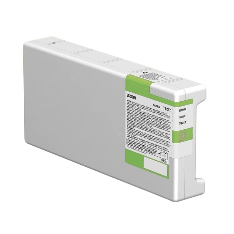 CARTUCHO EPSON MOD T6247, SERIES IMPRESORA EPSON STYLUS PRO GS6000, 950 ML, COLOR VERDE C13T624700
