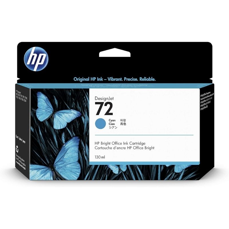CARTUCHO HP MOD 72, SERIES T610-IN, T770 -IN, T1100 -IN, T1120 -IN, T1120 SD MFP, T1 CYAN C9371A