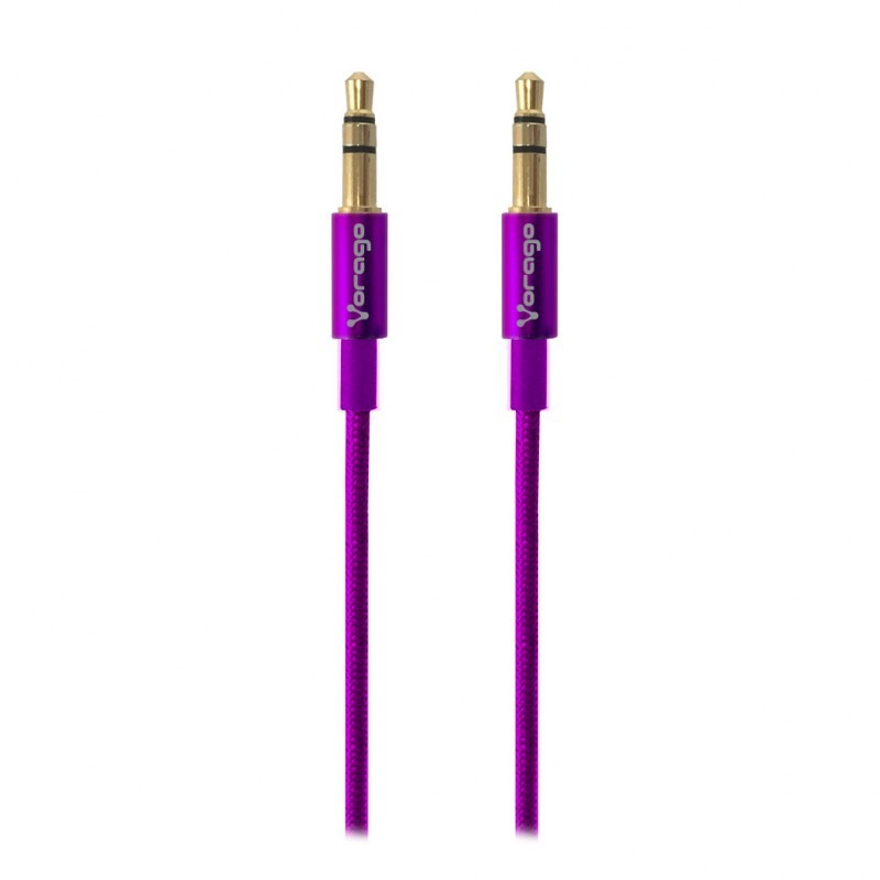 CABLE DE AUDIO, MOD VORAGO, CAB-108-ROSA, 1,5 M, 3.5MM, 3.5MM, ROSA, CAB-108-ROSA