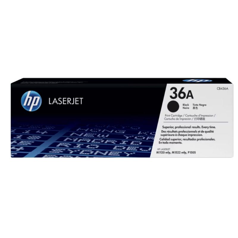 TONER HP MOD 36A, LASERJET P1505/P1500/M1500 NEGRO CB436A