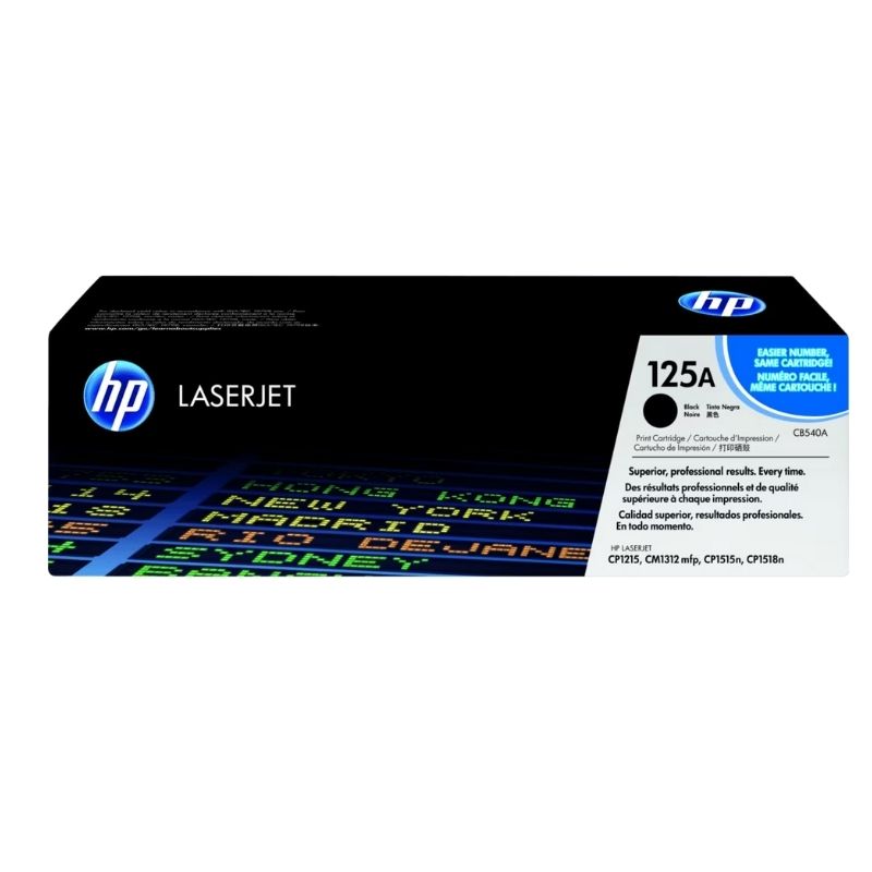 TONER HP MOD 125A, LASERJET CP1215/ CP1215/ CP1515N/ CM1312NFI NEGRO   CB540A