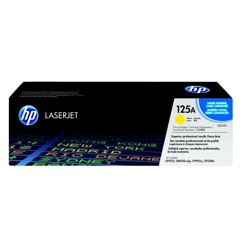 TONER HP MOD 125A, LASERJET CP1215/ CP1215/ CP1515N/ CM1312NFI AMARILLO   CB542A