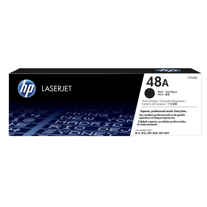 TONER HP MOD 48A, 1000 PAGINAS, SERIES LASER M15A/ M15W/ MFP M28A, COLOR NEGRO    CF248A