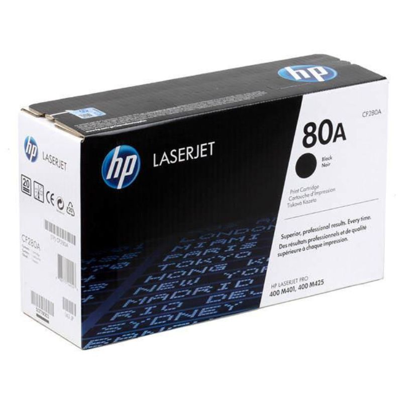 TONER HP MOD 80A, LASERJET SERIE M401 NEGRO CF280A