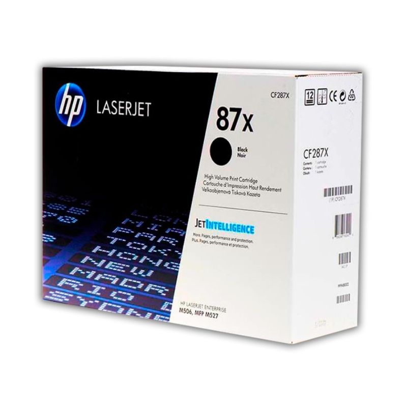 TONER HP MOD 87X, 18000 PAGINAS, SERIES LASERJET ENTERPRISE M506, COLOR NEGRO CF287X