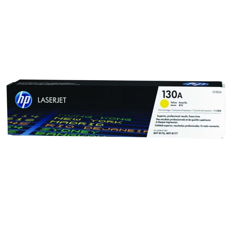 TONER HP MOD 130A, SERIES LASERJET PRO MFP M176N/M177FW,1300 PAGINAS, COLOR AMARILLO CF352A