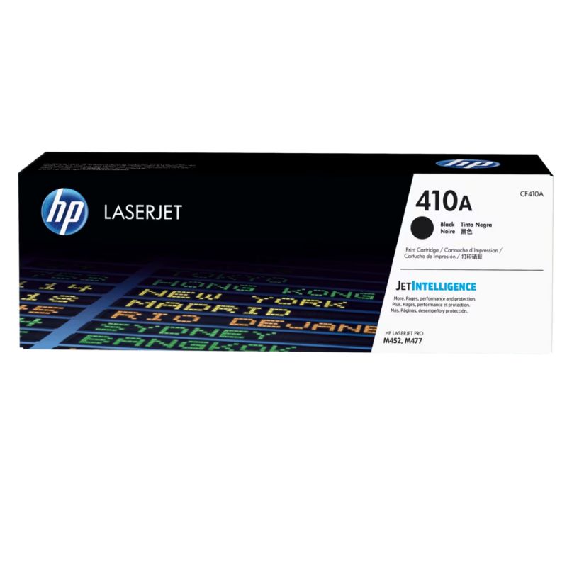 TONER HP MOD 410A, SERIES LASERJET PRO M452/ M477, 2300 PAGINAS, COLOR NEGRO CF410A