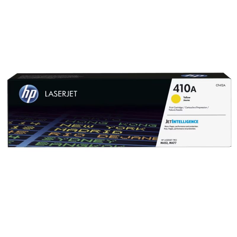 TONER HP MOD 410A, SERIES LASERJET PRO M452/ M477 2300 PAGINAS, COLOR AMARILLO CF412A