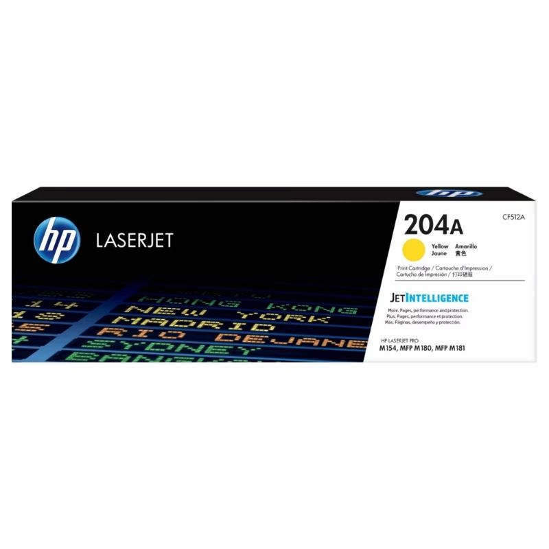 TONER HP MOD 204A, 900 PAGINAS, SERIES M180NW/ M154NW, COLOR AMARILLO CF512A