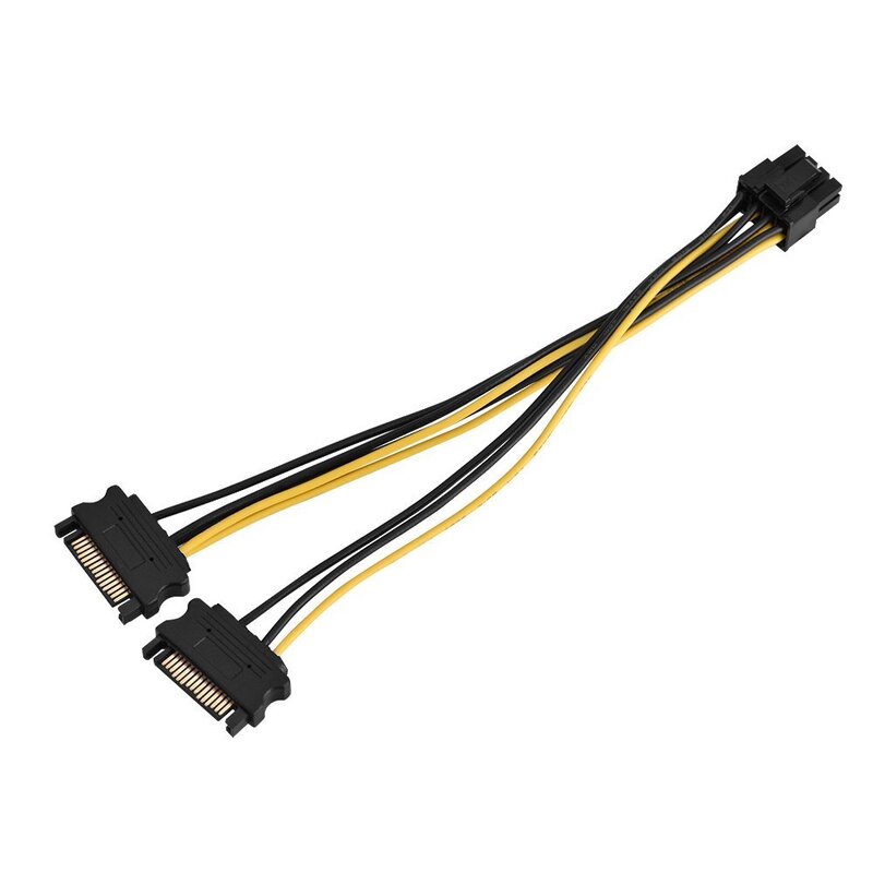 CONECTOR SATA MACHO 15 PIN A PCIE PIN 8 (6+2)TARJETA D VIDEO  CVID6X2