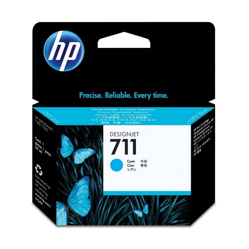 CARTUCHO HP MOD 711, SERIES DESIGNJET T120, T520 COLOR CIAN CZ130A
