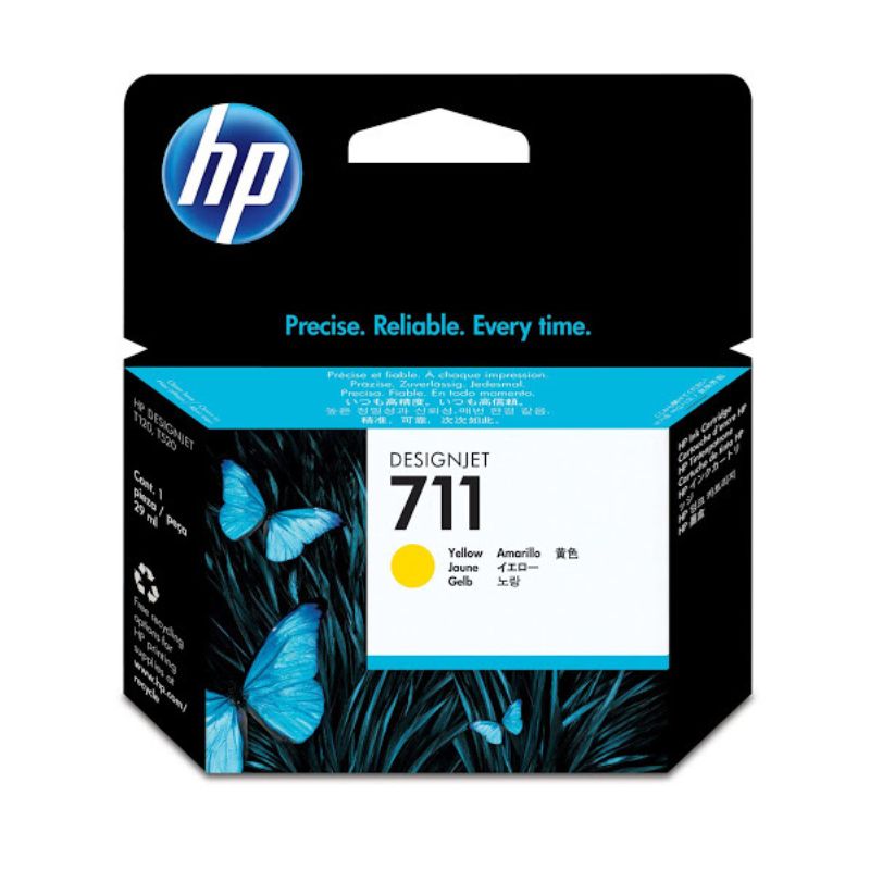 CARTUCHO HP MOD 711, SERIES T120/ T520 AMARILLO CZ132AL
