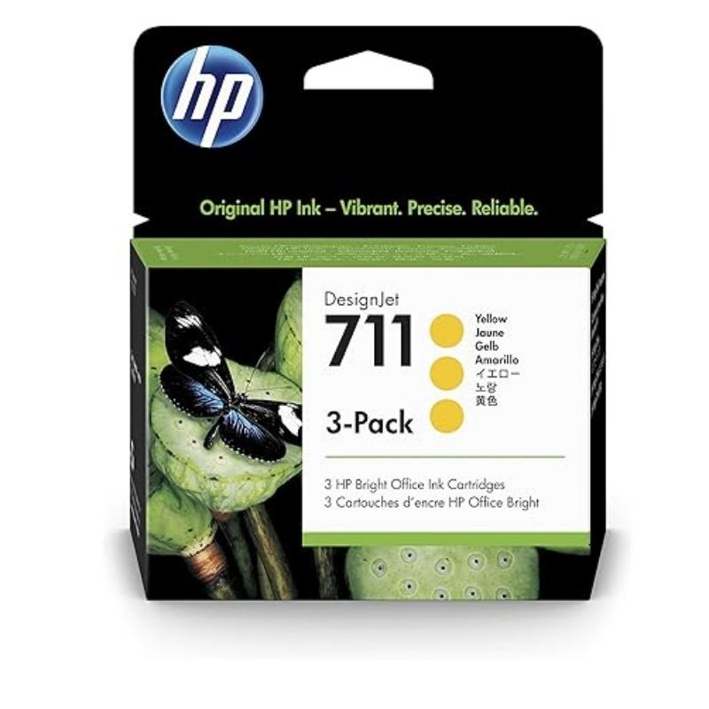 CARTUCHO HP MOD 711, SERIES T120/ T520 AMARILLO ALTO RENDIMIENTO CZ136A