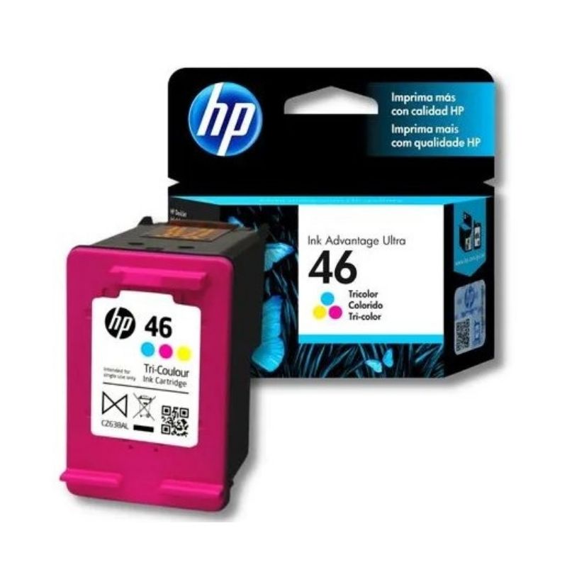 CARTUCHO HP MOD 46, SERIES HP DESKJET INK ADVANTAGE ULTRA 2020HC / 2520HC 2029/2529/4729, TRICOLOR CZ638AL