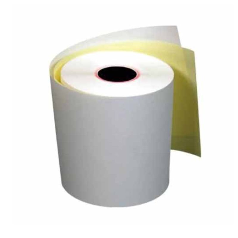 PAPEL PCM AUTOCOPIA EBA7670 ROLLO 76X70 BLANCO-AMARILLO PUNTO VENTA C/50    EBA7670