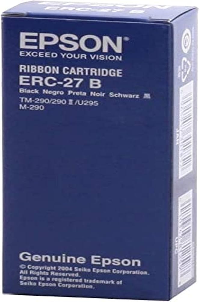 CINTA EPSON MOD ERC-27B SERIES CTM-290/M290/ TM290/TM290II/TM295 NEGRO ERC-27B