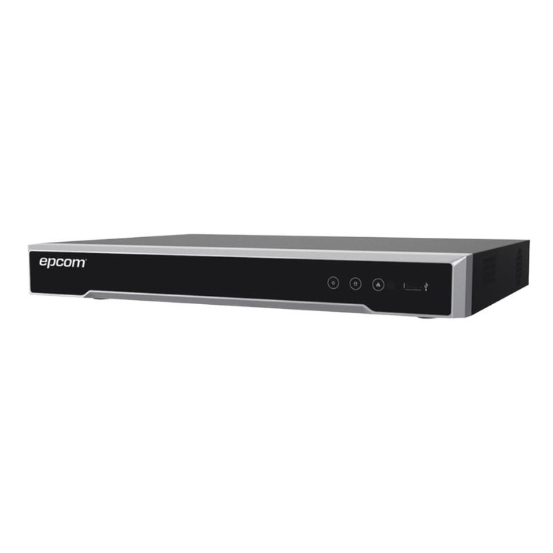 DVR EPCOM DVR DE 8 MEGAPIXEL / 8 CANALES 4K TURBOHD + 8 CANALES IP / 1 BAHIA DE DISCO DURO / 4 CANALES DE AUDIO / AUDIO POR COAXITRON / 8 ENTRADAS DE ALARMA / 4 SALIDA DE ALARMA / H.265+    EV-8008TURBO-D