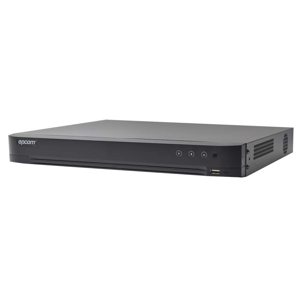 DVR MARCA EPCOM 4 MEGAPIXEL / 4 CANALES TURBOHD + 2 CANALES IP / 1 BAHIA DE DISCO DURO / 1 CANAL DE AUDIO / AUDIO POR COAXITRON / VIDEOANALISIS EV4004-TURBO-X