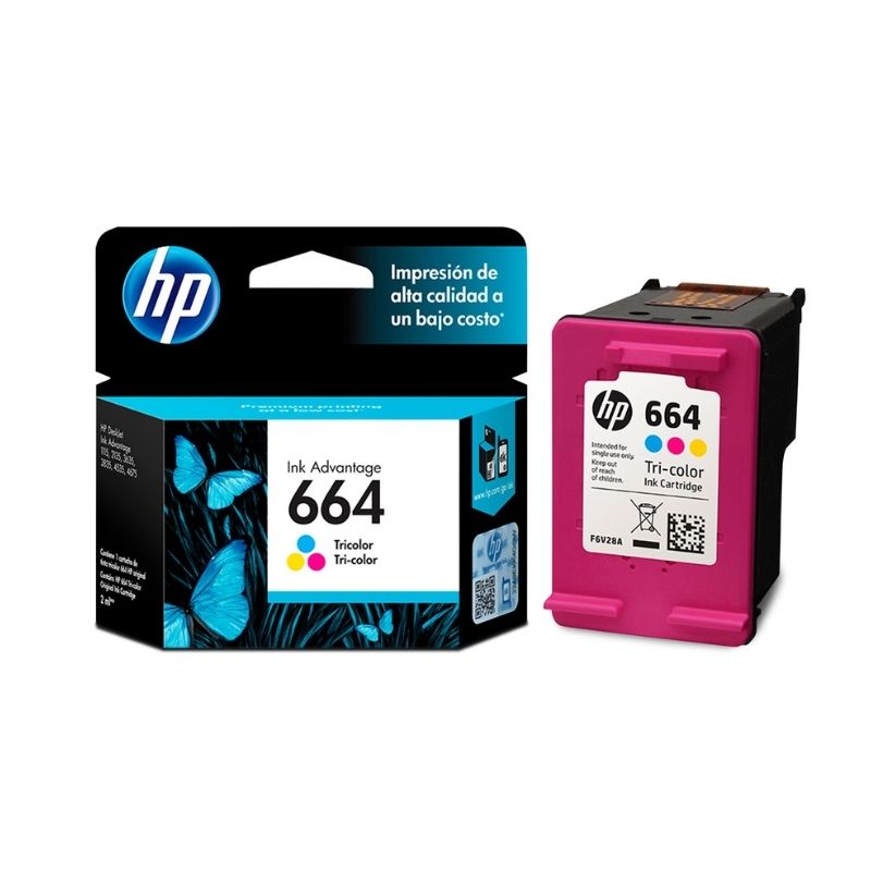 CARTUCHO HP MOD 664, SERIES F5S21A, F5R96A, F5S29A, F5S44A, K4U08A TRICOLOR F6V28AL