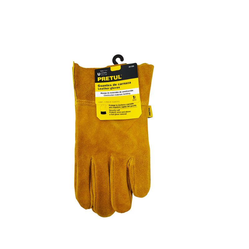 GUANTES PRETUL GUANTES DE CARNAZA, CORTOS  GU-225