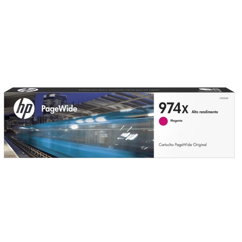 CARTUCHO HP MOD 974X, SERIES PAGEWIDE PRO 400/500, 7,000 PAGINAS, COLOR MAGENTA L0S02AL