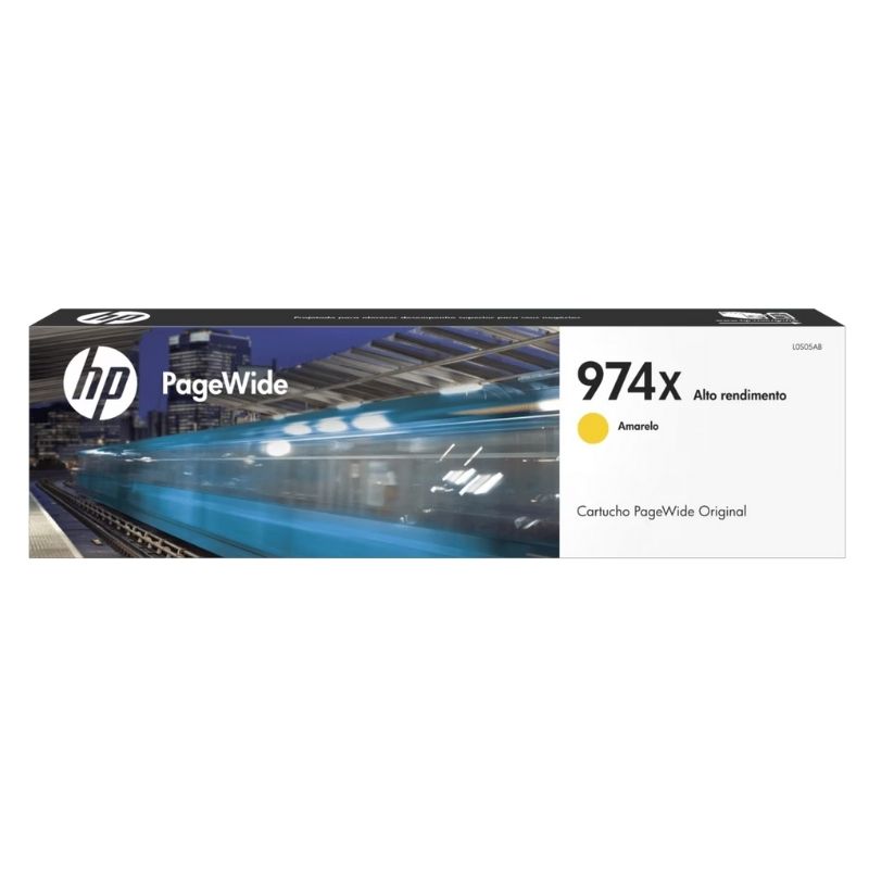 CARTUCHO HP MOD 974X, SERIES PAGEWIDE PRO 400/500, 7,000 PAGINAS, COLOR AMARILLO L0S05AL