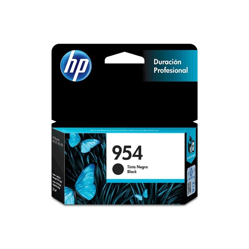 CARTUCHO HP MOD 954, INYECCION DE TINTA TERMICA SERIES OFFICEJET PRO 8210/8710/8720/8730, COLOR NEGRO L0S59AL