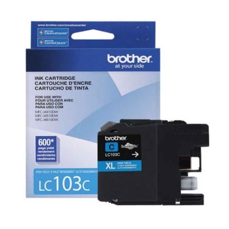 CARTUCHO BROTHER MOD LC-103C, SERIES MFC-J4410DW/ J4510DW/ J4610DW XL CIAN LC103C