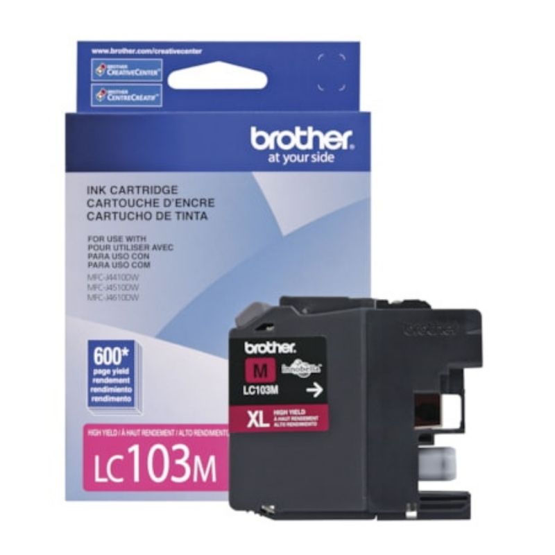 CARTUCHO BROTHER MOD LC-103M, SERIES MFC-J4410DW/ J4510DW/ J4610DW XL MAGENTA LC103M