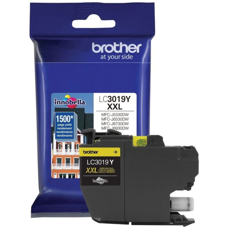 CARTUCHO BROTHER MOD LC3019Y, 1,500 PAGINAS, SERIES MFC-J5330DW/ MFC-J6530DW/ MFC-J6930DW, COLOR AMARILLO LC3019Y