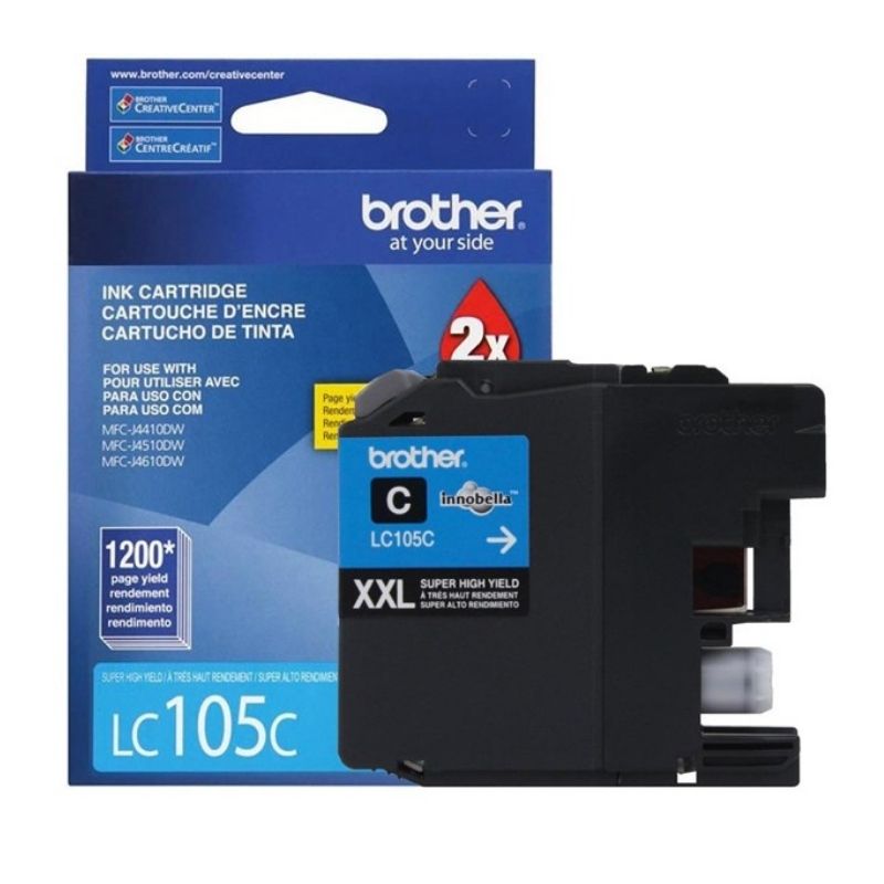CARTUCHO BROTHER MOD LC-505C, SERIES J100/J105/J200 XXL CIAN LC505C
