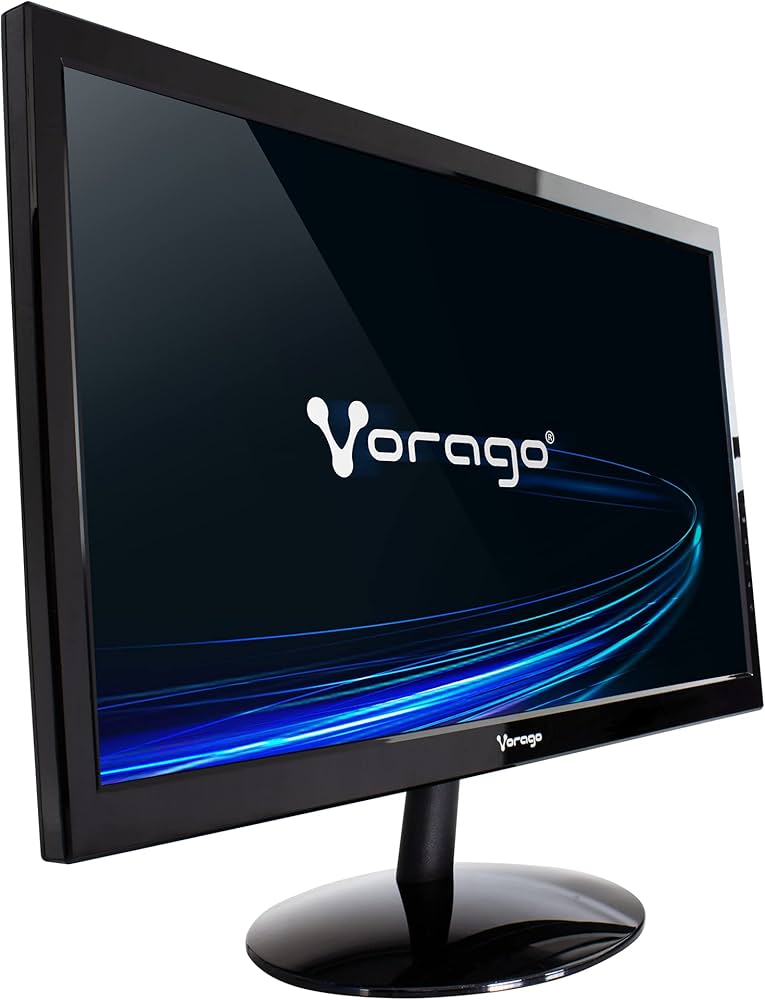 MONITOR VORAGO LED MODELO LED-W19-204 PANTALLA DE  19.5 PULGADAS, RESOLUCION 1366X768, HDMI-VGA, COLOR NEGRO LED-W19-204