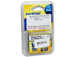 CINTA BROTHER MOD M231 PARA ROTULAR, TAMAÑO 2,54 CM (1"), COLOR NEGRO M231