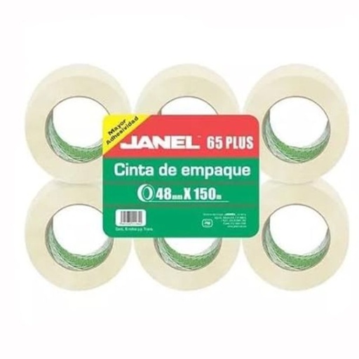 [0654815700PZA] CINTA JANEL EMPAQUE TRANSPARENTE .48X150MTS  0654815700PZA