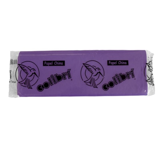 [1673PZA] PAPEL CHINA COLIBRI 1673 COLOR MORADO POR PIEZA 1673PZA