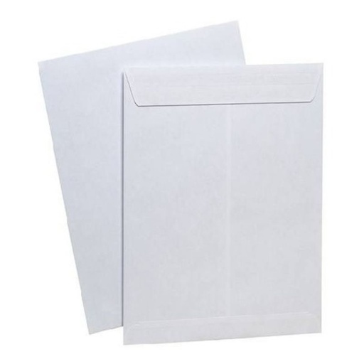 [SOBBCO50PZAS] SOBRE CANSA TIPO BOLSA  T/CARTA ENGOMADO COLOR BLANCO C/50 PZAS