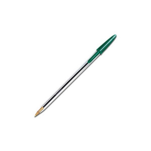[14511047] BOLIGRAFO BIC MOD M250CV PUNTO MEDIANO TRANSPARENTE COLOR VERDE   7501014511047