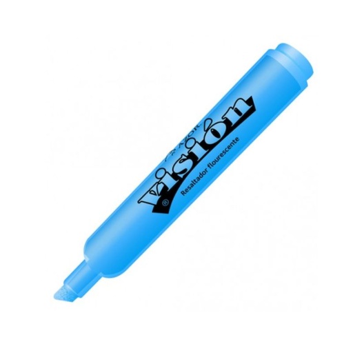 [301.2300AZ] MARCADOR AZOR MOD VISION 2300AZ FLUORESENTE COLOR AZUL, PUNTO CINCEL 6MM TINTA BASE DE AGUA 301.2300AZ