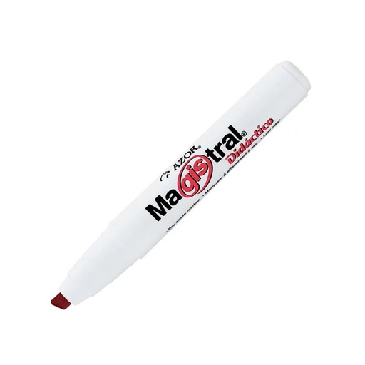 [301.8350RO] MARCADOR AZOR MOD MAGISTRAL DIDACTICO 8350RO PARA PIZARRON BLANCO COLOR ROJO PUNTA CINCEL 301.8350RO