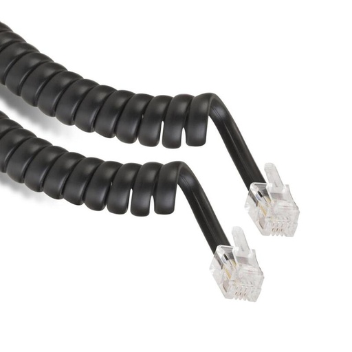 [302-007N] CABLE STEREN CABLE ESPIRAL RJ9 TELEFONICO NEGRO 302-007 N