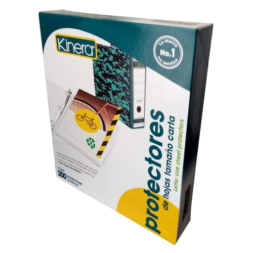 [302.363] PROTECTORES DE HOJAS AZOR KINERA MOD 363 T/OFICIO OPACO, PERFORADO CAJA C/50 302.363