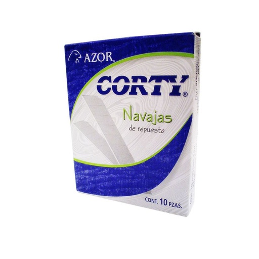 [307.460N] NAVAJA PARA CUTTER BLISTER CON 10 NAVAJAS AZOR MOD CORTY 460N PARA CUTTER GRANDE   307.460N