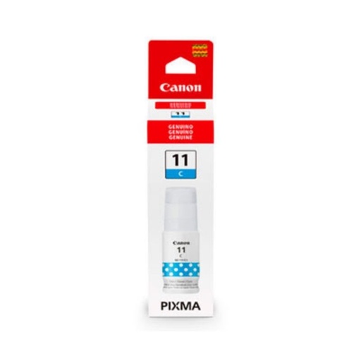 [4534C001AA] TINTA CANON MOD GI-11C, SERIES PIXMA G2160/G3160, HASTA 6,000 PAGINAS, COLOR CYAN 4534C001AA