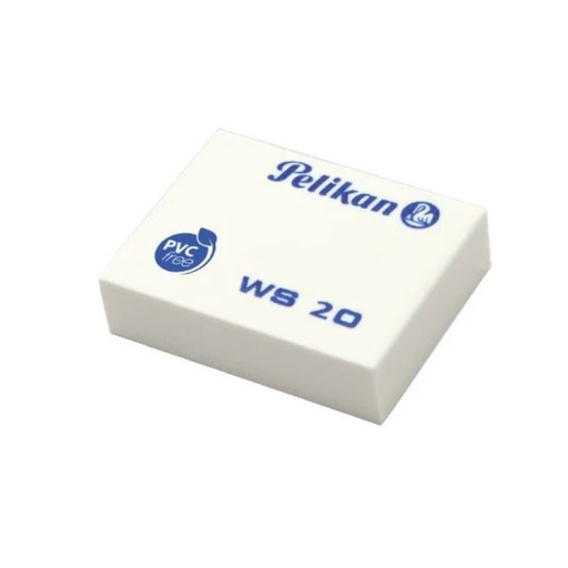 [6140200] GOMA PELIKAN WS-20 PLASTICA DE ALTA CALIDAD BLANCA WS20 7501015200988PZA